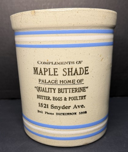 Antique advertising crock - antique,